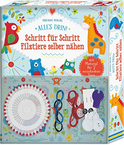 Alles drin! Schritt für Schritt Filztiere selber nähen: mit Material für 7 verschiedene Tiere
