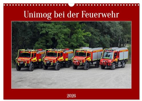 Unimog bei der Feuerwehr (Wandkalender 2026 DIN A3 quer), CALVENDO Monatskalender: Bilder vom Unimogs die im Feuerwehreinsatz sind (CALVENDO Technologie)