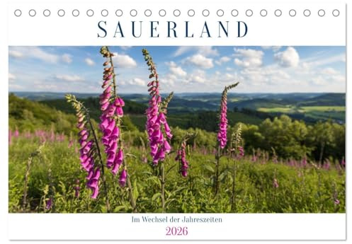 Das Sauerland im Wechsel der Jahreszeiten (Tischkalender 2026 DIN A5 quer), CALVENDO Monatskalender: Das Sauerland zeigt sich zu allen vier Jahreszeiten von seiner schönsten Seite (CALVENDO Natur)
