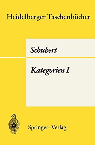 Heidelberger Taschenbücher, Band 65: Kategorien I