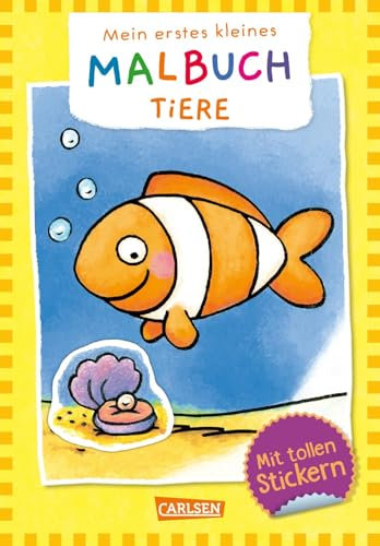 Mein erstes kleines Malbuch: Tiere (VE5): Mit tollen Stickern | Ausmalbilder für Kita-Kinder ab 3 Jahren für unterwegs