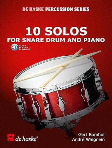 Gert Bomhof-10 Solos for Snare Drum and Piano-Snare Drum and Piano-BOOK+PART+A-ONLINE