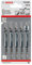 Bosch 5x T 244 D Speed for Wood Stichsägeblatt (für Weichholz, Grobspanplatte, Länge 100 mm, Professional Zubehör Stichsäge)