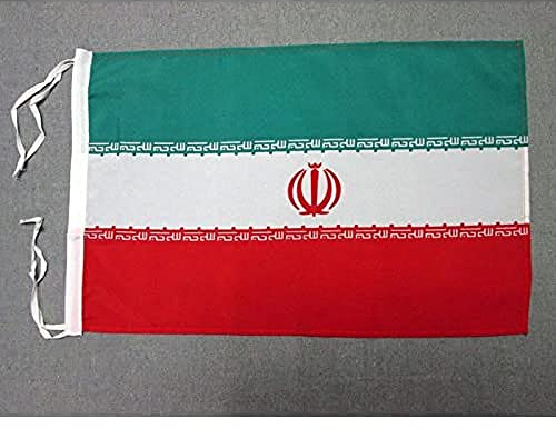 AZ FLAG - Flagge Iran - 45x30 cm Mit Kordel - Iranische Fahne 30 x 45 Cm - Flaggen