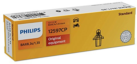 Philips 12597CP Innenbeleuchtung Bax 8, 3s/1, 35, Schwarz