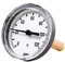 Riegler 102761 Bimetall-Thermometer, rückseitig G 1/2, Eintauchschaftlänge 60 mm