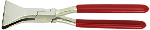 STUBAI FALZZANGE GERADE 60 mm NIROLOOK | für präzises Falzen von Edelstahl- und Aluminiumblechen | PVC-beschichtete Griffe, eingelegte Backen, 280 mm Länge