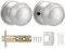 Probrico Brushed Nickel Passage Door Knobs, Interior Door Knobs, Keyless Door Knobs for Hallway, 1 Pack