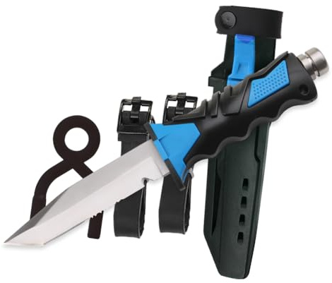 Comfecto Scuba Diving Knife with Sheath and Leg Strap