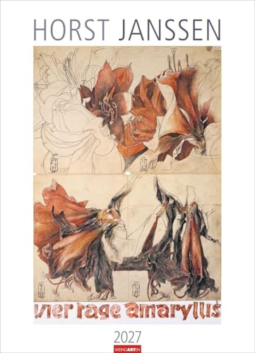 Horst Janssen Kalender 2027: Werke des deutschen Grafikers und Zeichners Horst Janssen in einem großen Wand-Kalender. Hochwertiger Kunstkalender Großformat 49 x 68 cm