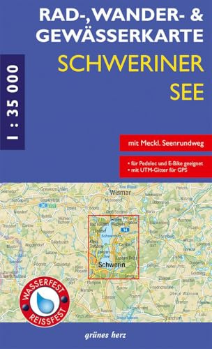 Rad-, Wander- und Gewässerkarte Schweiner See: Mit Mecklenburgischem Seenrundweg. Wasser- und reißfest. (Rad-, Wander- und Gewässerkarten ... Rad-, Wander- und Gewässerkarten, 1:35.000)
