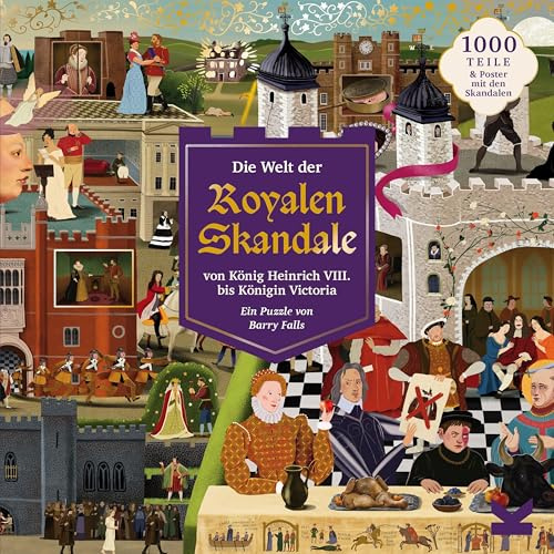 Die Welt der Skandale zu Hofe. EIN 1000-Teile-Puzzle voller royaler Eklats. Illustriert von Barry Falls