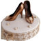 Handmade GOLD Chocolate Shoes Birthday Set from Milk Belgian Chocolate Cake Topper Decoration or Gift