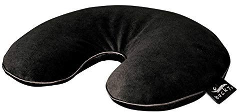 Bucky, Oreiller de Voyage Original en Forme de U, Sac de Cou Classique Utopia pour faciliter et pratiquer Le Voyage – Noir