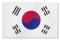 World of Football Fahne Süd Korea