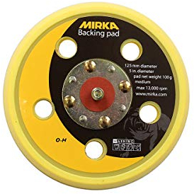 Mirka 8295192111 Plateau de ponçage Semi-Rigide Auto-agrippant 5/16 5 Trous 125 mm