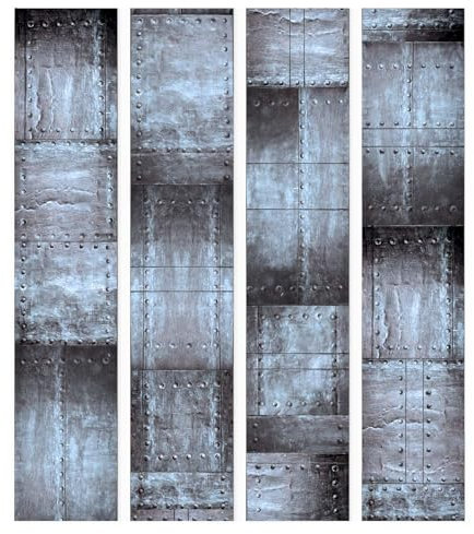 Papier peint murando intissé PURO 10 m Décoration Murale XXL Poster Tableaux Muraux Tapisserie Photo Panneau décoratif Photo sur le mur Trompe l'oeil métal marron f-A-0271-j-d