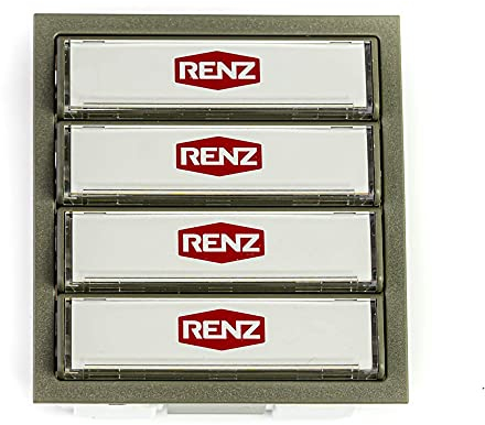 RENZ Tastenmodul mit 4 Klingeltaster grau RENZ Nummer 97-9-85272