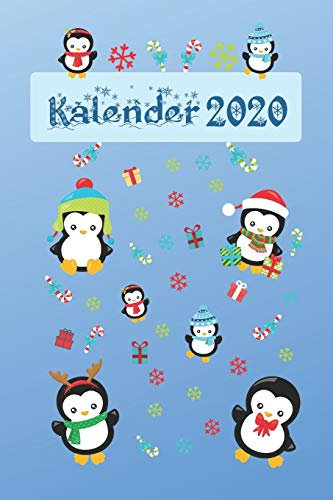 Kalender 2020: Pinguin Wochenkalender, Monatskalender und Jahreskalender in einem | Perfekt als Geschenk!