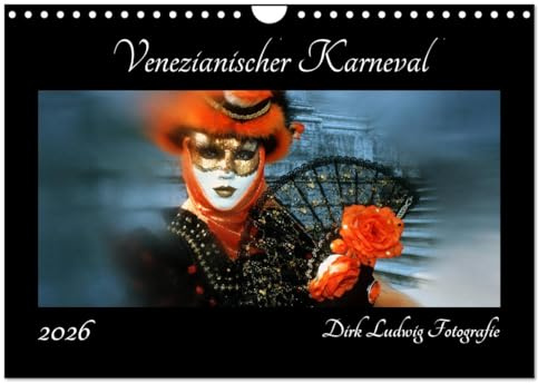 Venezianischer Karneval (Wandkalender 2026 DIN A4 quer), CALVENDO Monatskalender