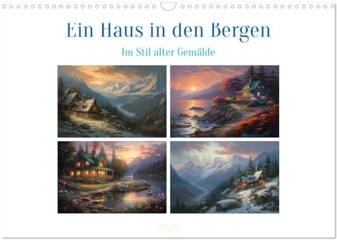 Ein Haus in den Bergen (Wandkalender 2026 DIN A3 quer), CALVENDO Monatskalender: Das Haus in den Bergen ist eine charmante und rustikale Rückzugoase mit atemberaubender Aussicht. (CALVENDO Natur)