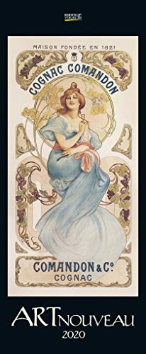 Art Nouveau 2020: Kunstkalender mit Jugendstilplakaten der Belle Époque. Wandkalender im Hochformat: 28,5 x 69 cm, Foliendeckblatt