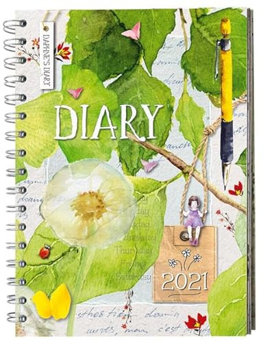 Daphne's Diary – Taschenkalender 2021: Mit Kalendarium, Platz für Notizen, Einkaufs- oder To-do-Liste sowie Rezepten, Rätseln, Ausmal-Motiven, Postkarten und Stickern