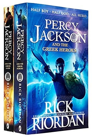 Percy Jackson Greek Myths Collection 2 Books Set By Rick Riordan (Percy Jackson and the Greek Gods, Percy Jackson and the Greek Heroes)
