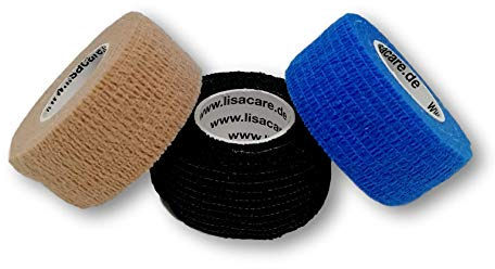 LisaCare Bandagen, Finger Pflaster auf Rolle - 3 Rollenpflaster 2,5cm | Pflasterverband Verband Rollenpflaster Fingerpflaster aus DE - Das Heftpflaster sensitiv & ein echter Alleskönner