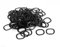sourcing map M16 Arandelas de resorte 16mm x 21mm x 0.3mm Metal Ondulados Onda Negro 100pcs
