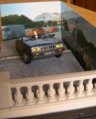 Renault 11 `Halb Auto` Druckguss Modell Auto von James Bond Einen Blick zu einem Töten