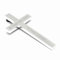 Brillibrum Design Kruzifix aus Metall versilbert Wandkreuz Silber Jesus Kreuz Dekoration Taufgeschenk mit Gravur Wandekoration versilbertes Kreuz personalisiert Gravur bis 25 Zeichen