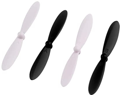 vhbw 4X Propeller kompatibel mit Hubsan X4 H107, X4 H107C, X4 H107 LED, X4 H107G (FPV) (Camera) Drohne - 2 Paar Ersatzpropeller, Selbstsichernd
