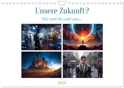 Unsere Zukunft? (Wandkalender 2026 DIN A4 quer), CALVENDO Monatskalender: Was ist unsere Zukunft. Wie gestalten wir unsere Zukunft. Einige Beispiele ... Kalender zeigen. (CALVENDO Technologie)