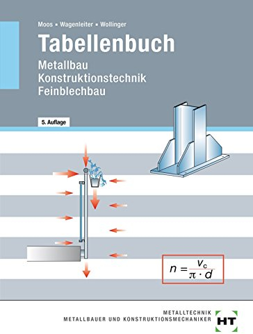 Tabellenbuch: Metallbau -- Konstruktionstechnik -- Feinblechbau
