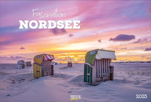 Faszination Nordsee 2025: Großer Foto-Wandkalender von der Küste und der Nordsee in Deutschland. PhotoArt Panorama Querformat: 58x39 cm.