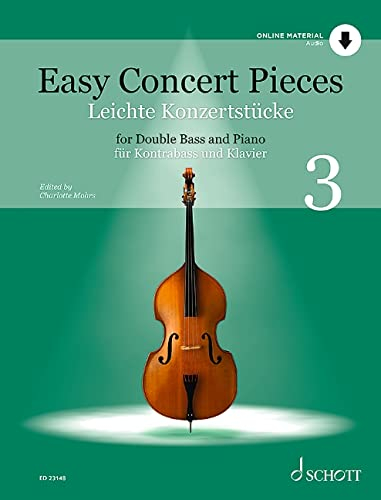 Leichte Konzertstücke: Band 3. Kontrabass und Klavier. (Easy Concert Pieces, Band 3)