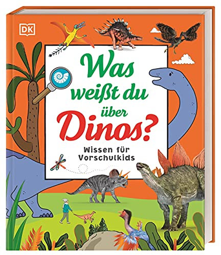 Wissen für Vorschulkids. Was weißt du über Dinos?: Erstes großes Dino-Sachbuch mit Fotos und Lesebändchen. Für Kinder ab 4 Jahren