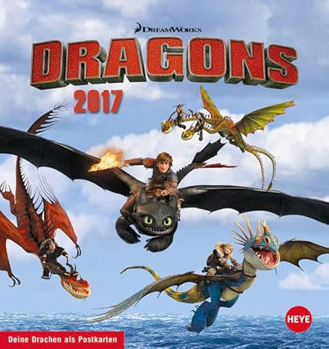 Dragons Postkartenkalender - Kalender 2017