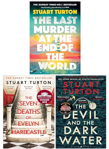 Stuart Turton Thriller Collection 3 Books Set (The Seven Deaths of Evelyn Hardcastle, The Devil and the Dark Water & The Last Murder at the End of the World)