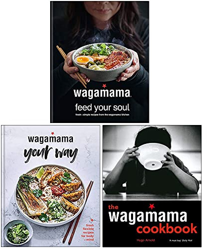 Wagamama 3-Bücher-Sammlungsset von Hugo Arnold (Das Wagamama-Kochbuch, [Gebundene Ausgabe] Wagamama Feed Your Soul & [Gebundene Ausgabe] Wagamama Your Way)