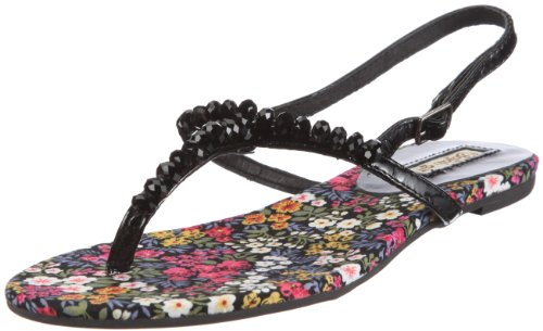 Buffalo London 310-4864 PATENT Kid Leather 118235, Damen, Sandalen/Fashion-Sandalen, Schwarz (BLACK688), EU 37