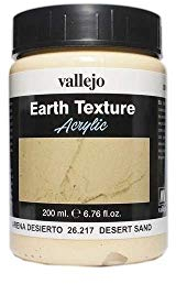 Peinture de maquette texturée Vallejo 200 ml - Choix de textures varié sable