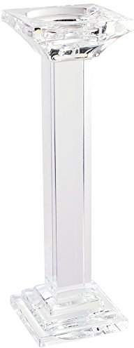 A&B Home hoch Leon Kristall Säule Kerzenhalter, 33 cm