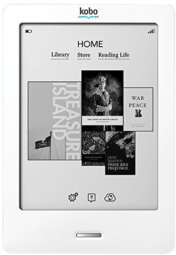 Kobo N905-KBO-S Touch E-Ink 15,2 cm (6 Zoll) eBook Reader (ARM Prozessor, 1,1GHz, 500GB RAM, 2GB HDD, kein Betriebssystem, Touchscreen) Silber