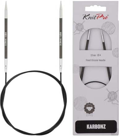 KnitPro Karbonz Rundstricknadel 16 (40cm) | 3,5mm