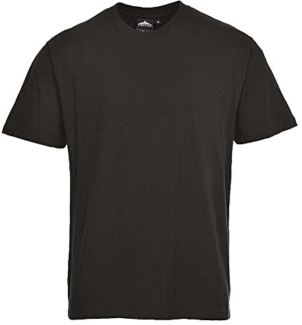 Portwest Turin Premium T-Shirt, Size: S, Colour: Black, B195BKRS