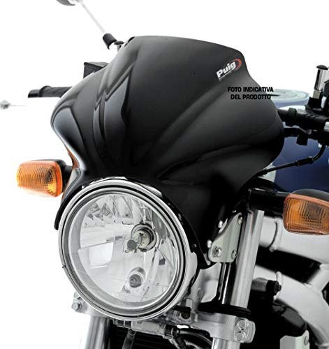 Puig 2174N Short Windscreens for Round Headlights specific design, Black