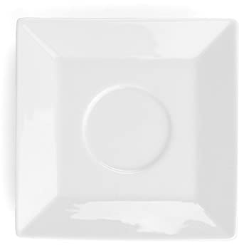 Holst Porzellan YK 1131 Porzellan Universal-Untertasse 13 x 13 cm, weiß, 13 x 13 x 2 cm, 6 Einheiten