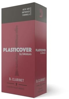 Rico Plasticover Bb Clarinet Reeds, Strength 3.5, 5-pack (RRP05BCL350)